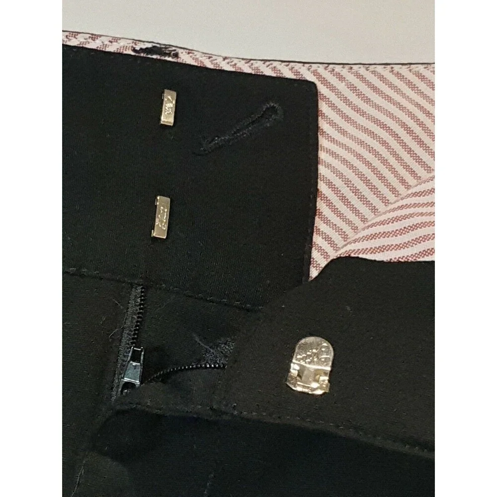 Tommy by Tommy Hilfiger Black Stretch Skirt Womens Size 3 Front zipper